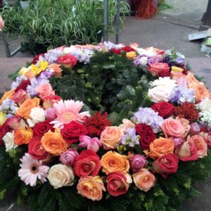 Trauerkranz Biedermaier Katalog Nr.35